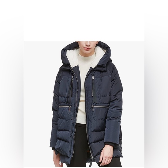 Orolay Navy Jacket with Sherpa Lining - Picture 3 of 13